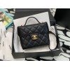 Chanel 23C Vanity Mini Top Handle Black Caviar Bag