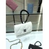 Chanel Lambskin Card Holder White AP2397