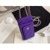 Chanel Phone Purse purple
