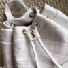 Chanel Calfskin and Caviar Backpack White A98235 VS08529
