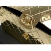 Chanel metallic flap bag 18cm