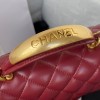 Chanel 22B Mini CF handle red bag