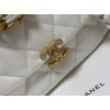 Chanel 19 mini white bag