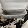 Chanel 22B Mini CF handle gray bag