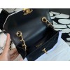 Chanel velvet black flap bag 99109