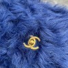 Chanel Shearling Lambskin Blue