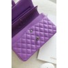 Chanel classic flap bag purple medium 25