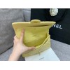 CHANEL 1112 Yellow 2.55 Lampskin Flap 25cm Bag