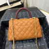 Chanel Coco Grained Calfskin Flap Bag 24cm