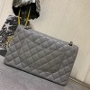 Chanel 1112 Gray medium size 2.55 caviar black gold