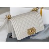 Chanel Samll Leboy Caviar Leather in White