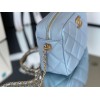 Chanel shoulder blue bag