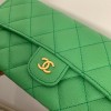 Chanel green caviar wallet