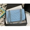 Chanel 22 tweed classic blue flap bag 25cm