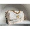 Chanel 19 shearling lampskin white flap bag ( Available in short time)