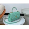 Chanel Coco Handle Mint Large Caviar Bag