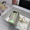 Chanel Classic Handbag Iridescent Ivory 20cm