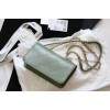 Chanel Fu vintage green flap bag