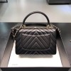 Chanel Trendy CC Black V Quilter Top Handle Bag