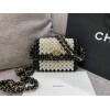 Chanel spring pearls clutch