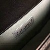 Chanel Chevron Lambskin Boy Bag with Top Handle Black A14041 VS05793