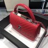 Chanel Trendy CC Red V Quilter Top Handle Bag