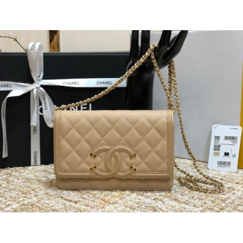 Chanel Woc CC caviar leather 19cm