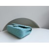 Chanel 22 tweed classic baby blue flap bag 25cm