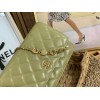 Chanel Woc CC chain green leather bag