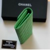 Chanel green caviar wallet