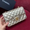 Chanel flapbag gold lambskin bag 20cm