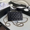 Chanel woc flap caviar leather bag black AP794 2020