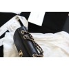 Chanel Fu vintage black flap bag