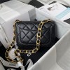 Chanel flapbag calfskin black 2020SS