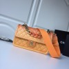 Chanel Flap Grained Calfskin Bag Orange AS0062