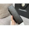 Chanel flap bag all black medium size 25