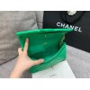 CHANEL 1112 Green 2.55 Lampskin Flap 25cm Bag