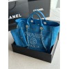 Chanel 2023 Maxi Shopping Tote Blue Bag