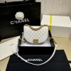 Chanel Small Boy Messenger White Bag