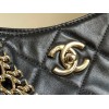 Chanel 22p hobo black lambskin gold hardware bag