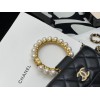 Chanel super mini flapbag with pearl handle