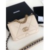 Chanel Quilted 19 Wallet on Chain WOC Beige 2019