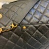 Chanel Flap Travel Bag in Gold Black