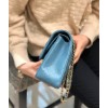 Chanel CF classic blue caviar leather 25cm bag