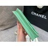 Chanel phone holder gold metal light green bag