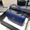 Chanel Trendy CC Blue V Quilter Top Handle Bag