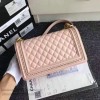 Chanel Lambskin Medium Boy Bag A67086 Pink 2017 VS02922