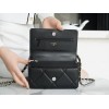 Chanel Quilted 19 Wallet on Chain WOC Black silver hardware 2019