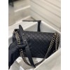 Chanel Le Boy Black Caviar Silver Hardware 28cm Bag