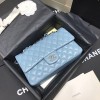 Chanel CF flap bag blue classic 25cm
